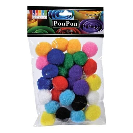 Südor Pon Pon 25 Mm 30'Lu         --SS14-2Südor Pon Pon 25 Mm 30'Lu         --SS14-2 - Kirtasiyem.netPonponlar