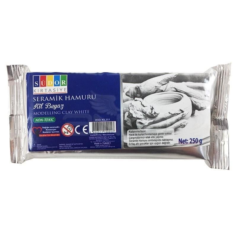 Südor Seramik Kil 500 G  Beyaz        --KİL261Südor Seramik Kil 500 G  Beyaz        --KİL261 - Kırtasiyem.netSeramikler
