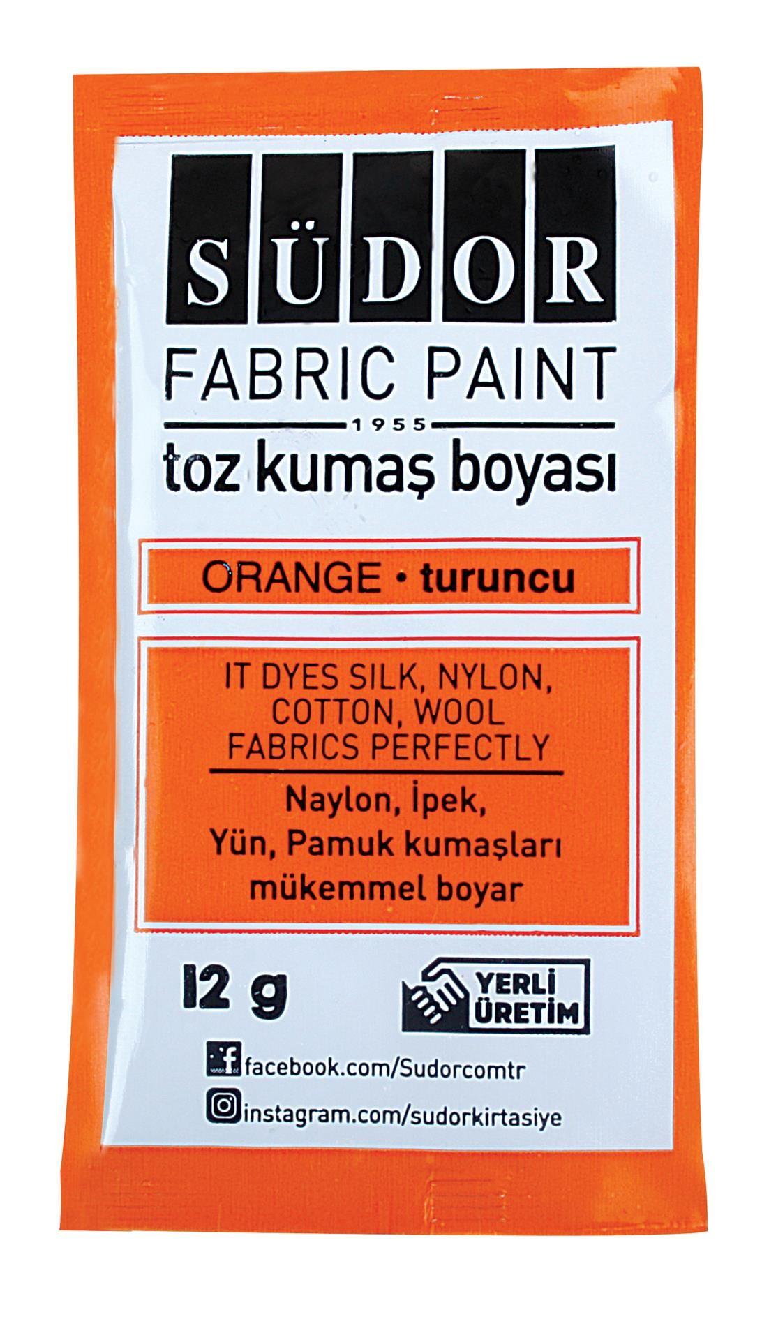 Südor Toz Kumaş Boyası Turuncu        --KB02Südor Toz Kumaş Boyası Turuncu - Kırtasiyem.netKumaş Boyaları