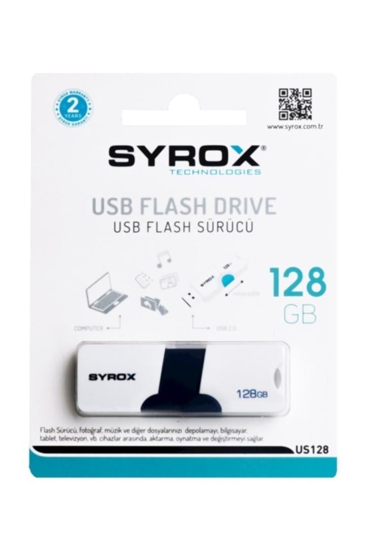 Syrox 128 GB Sürgülü Flash Bellek US128 2.0Syrox 128 GB Sürgülü Flash Bellek US128 2.0 - Kirtasiyem NetFlash Bellek