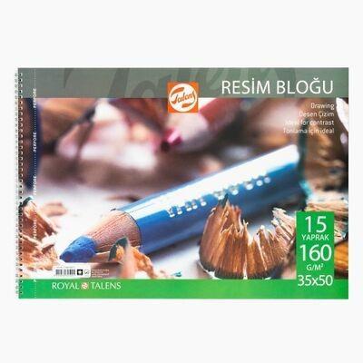 Talens Spiralli Çizim Blok 160 Gr 35*50 15 YaprakTalens Spiralli Çizim Blok 160 Gr 35*50 15 Yaprak - Kirtasiyem.netÇizim Bloknotları