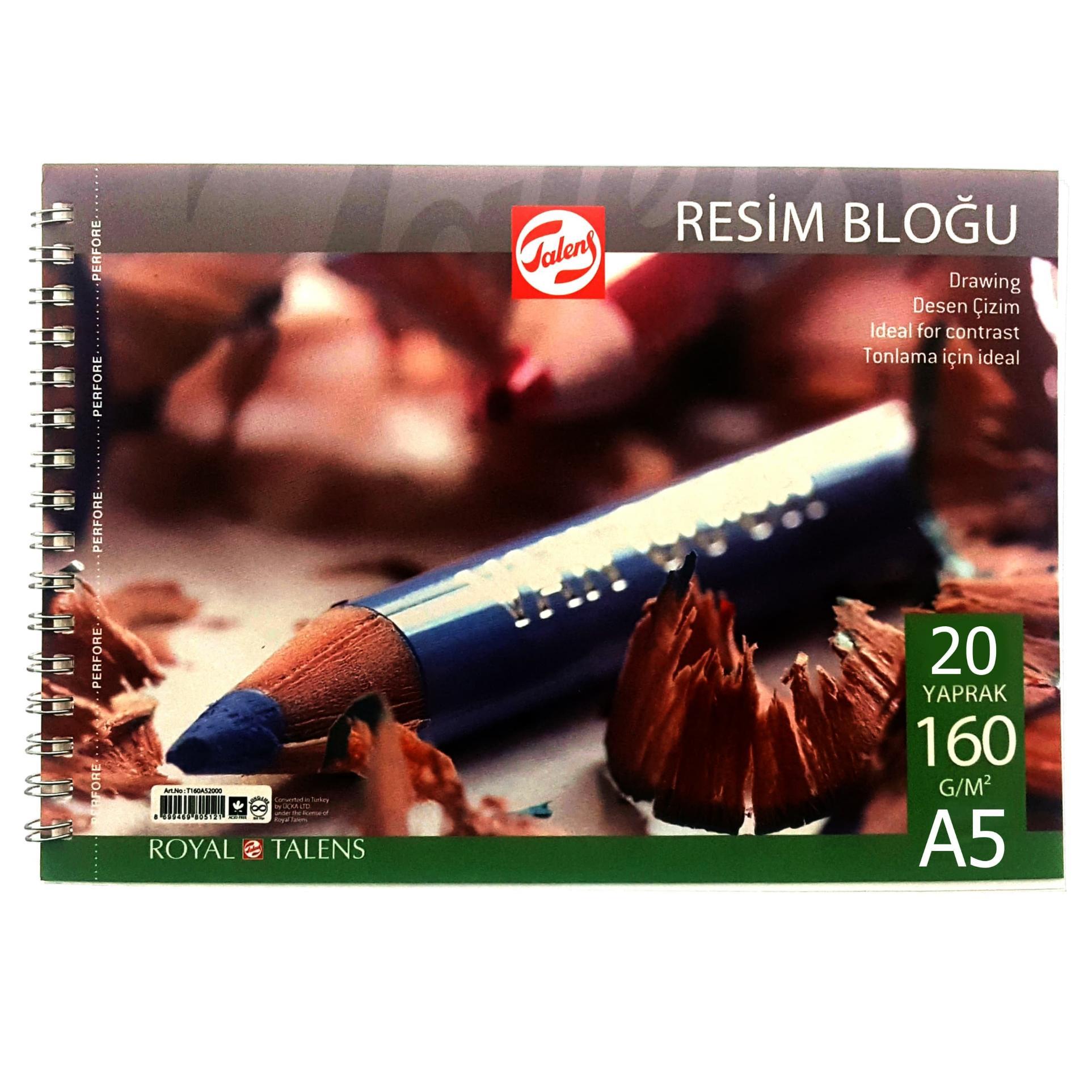 Talens Spiralli Çizim Blok 160 Gr A5 20 YaprakTalens Spiralli Çizim Blok 160 Gr A5 20 Yaprak - Kirtasiyem.netÇizim Bloknotları