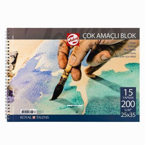 Talens Spiralli Resim Blok 200Gr 25*35 15 YaprakTalens Spiralli Resim Blok 200Gr 25*35 15 Yaprak - Kirtasiyem.netResim Defterleri