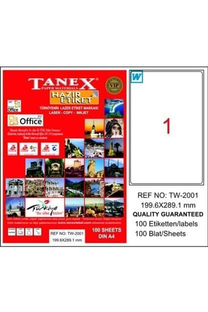 Tanex Bilgisayar Etiketi 199,6X289,1 Tw-2001Tanex Bilgisayar Etiketi 199,6X289,1 Tw-2001 - Kirtasiyem.netBilgisayar Etiketleri