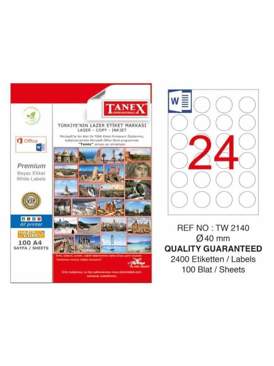Tanex Bilgisayar Etiketi 40 Mm Tw-2140Tanex Bilgisayar Etiketi 40 Mm Tw-2140 - Kirtasiyem.netBilgisayar Etiketleri