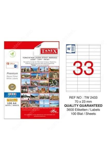 Tanex Bilgisayar Etiketi 70X23 Tw-2433Tanex Bilgisayar Etiketi 70X23 Tw-2433 - Kirtasiyem.netBilgisayar Etiketleri