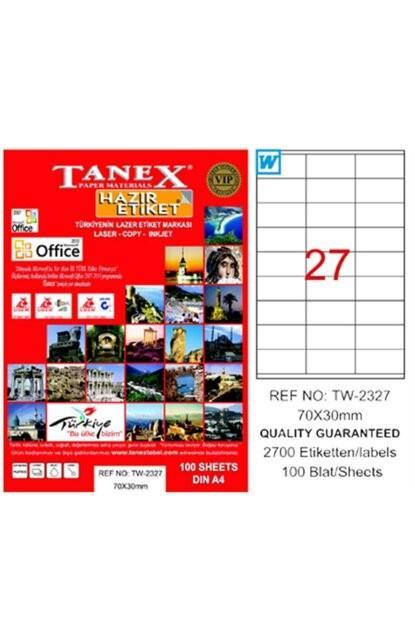 Tanex Bilgisayar Etiketi 70X30 Tw-2327Tanex Bilgisayar Etiketi 70X30 Tw-2327 - Kirtasiyem.netBilgisayar Etiketleri