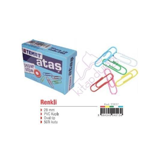 Temat Ataş Renkli 28 MmTemat Ataş Renkli 28 Mm - Kirtasiyem.netAtaşlar Ve Kıskaçlar