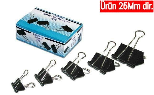 Temat Clips Dz.*12 No:25 MmTemat Clips Dz.*12 No:25 Mm - Kirtasiyem.netAtaşlar Ve Kıskaçlar