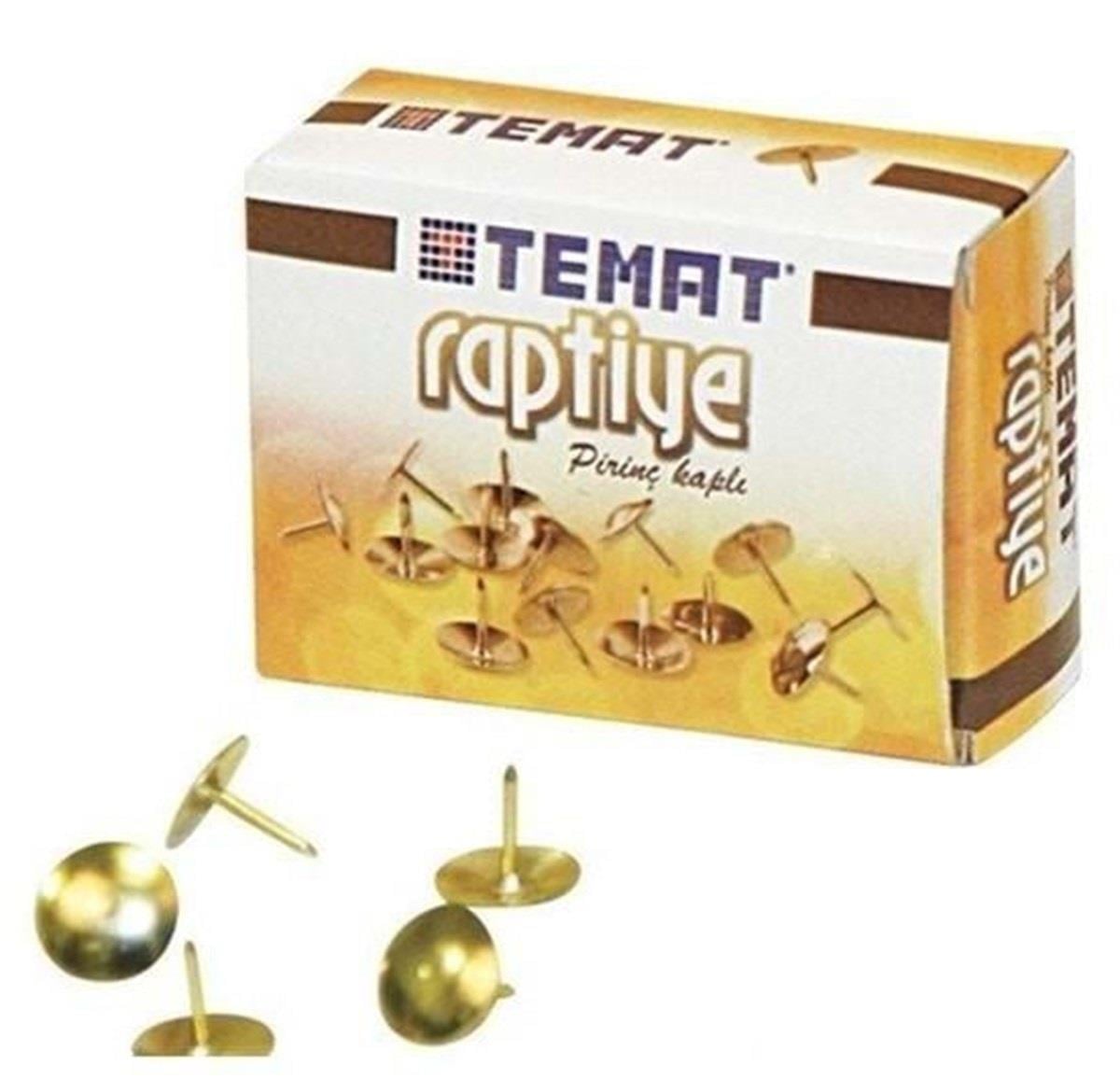 Temat Raptiye Pirinç Kaplı 16468Temat Raptiye Pirinç Kaplı 16468 - Kirtasiyem.netRaptiyeler