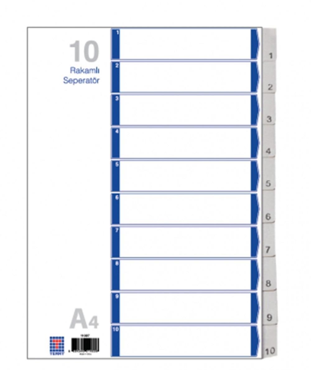 Temat Seperatör 1-10 Rakamlı 11097Temat Seperatör 1-10 Rakamlı 11097 - Kirtasiyem.netSeperatörler ( Ayraçlar )