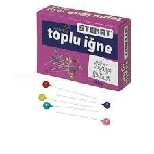 Temat Toplu İğne Renkli 28 Mm Temat Toplu İğne Renkli 28 Mm  - Kirtasiyem.netİğneler