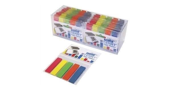 Temat Yapışkanlı Not Kağıdı Ayraç 12X45 P525 5 Renk 30 Lu KutuTemat Yapışkanlı Not Kağıdı Ayraç 12X45 P525 5 Renk 30 Lu Kutu - Kirtasiyem.netYapışkanlı Not Kağıtları