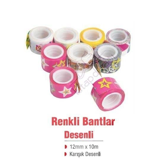 Ticon Bant Desenli 12Mmx10M 100.Lü KavanozTicon Bant Desenli 12Mmx10M 100.Lü Kavanoz - Kirtasiyem.netDekoratif Bantlar