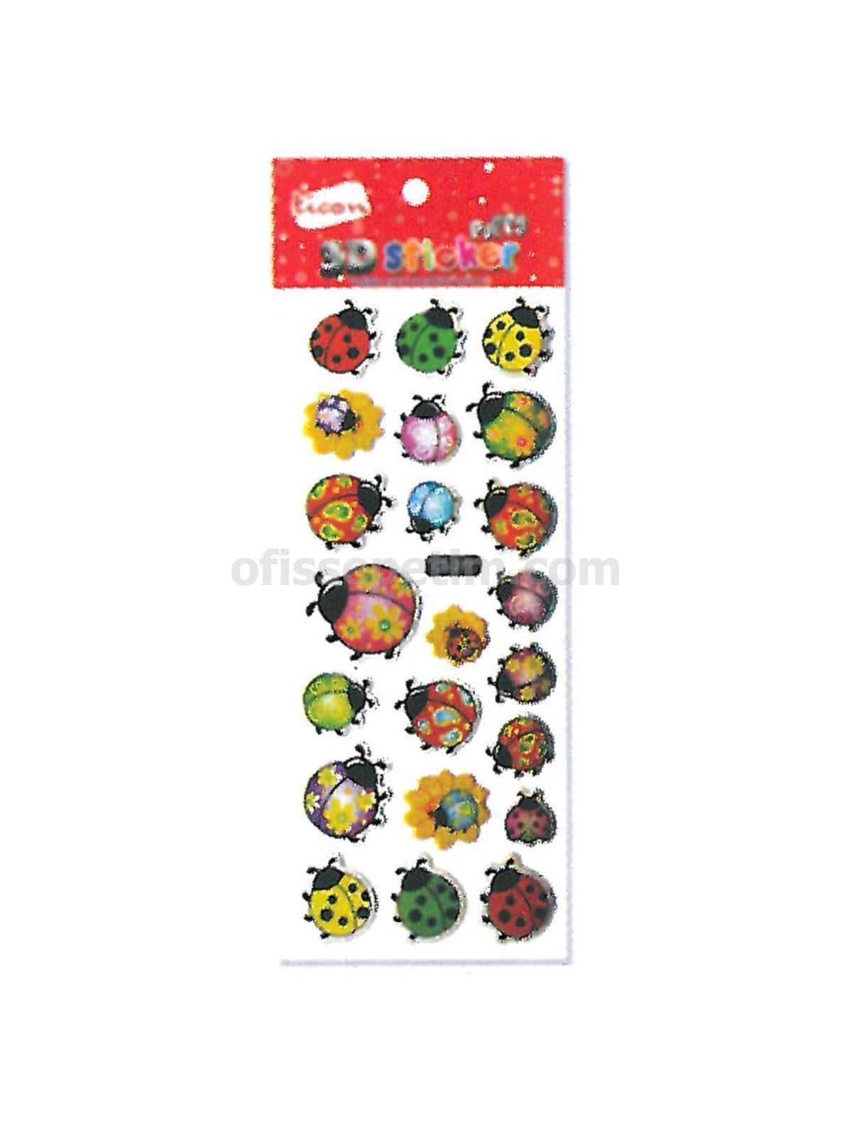 Ticon Puffy Sticker 3D-27Ticon Puffy Sticker 3D-27 - Kirtasiyem NetStickerlar
