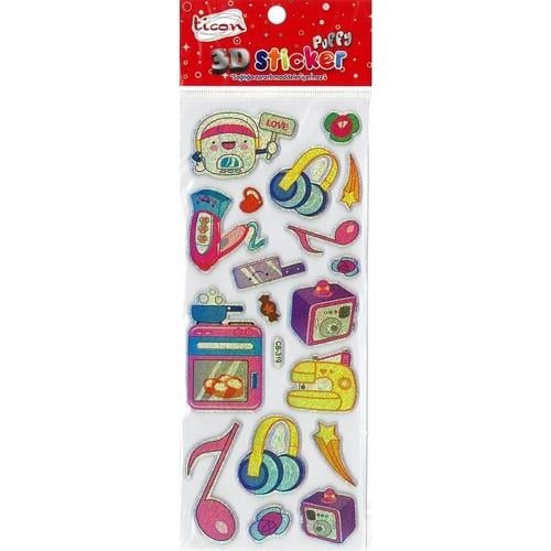 Ticon Puffy Sticker 3D-53Ticon Puffy Sticker 3D-53 - Kirtasiyem NetStickerlar