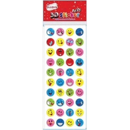 Ticon Puffy Sticker 3D-61Ticon Puffy Sticker 3D-61 - Kirtasiyem NetStickerlar