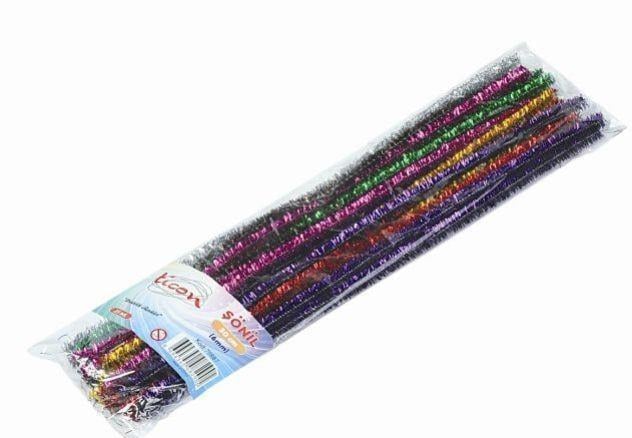 Ticon Şönil 30 Cm (6 Mm) Metalik 25.LiTicon Şönil 30 Cm (6 Mm) Metalik 25.Li - Kirtasiyem.netŞöniller