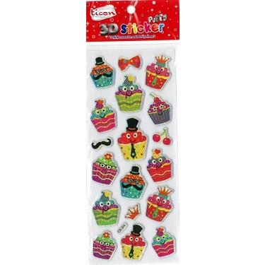 Ticon Sticker Puffy 3 Boyutlu 3D-4Ticon Sticker Puffy 3 Boyutlu 3D-4 - Kirtasiyem NetStickerlar