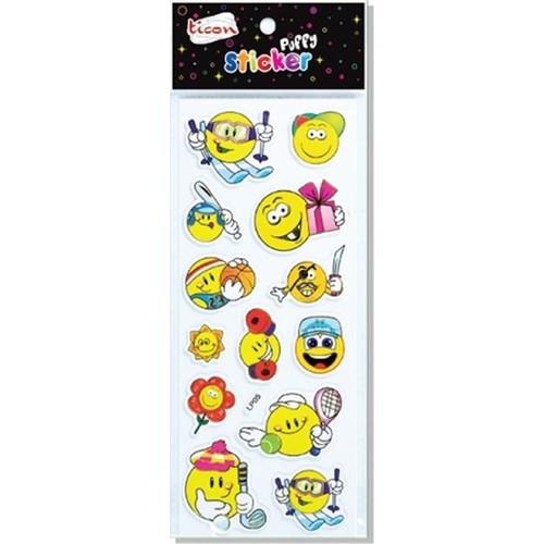 Ticon Sticker Puffy Tps-21 GülenyüzTicon Sticker Puffy Tps-21 Gülenyüz - Kirtasiyem NetStickerlar