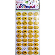 Ticon.Tps-001/20.Puffy Stıcker(Gülen Yüz)Stickerlar