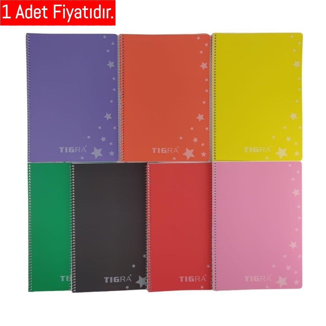 Tigra A4 96-4 PP Kapak Spiralli Defter Kareli *48 (1 Adet)Tigra A4 96-4 PP Kapak Spiralli Defter Kareli *48 - Kirtasiyem.netPlastik Kapak Defterler