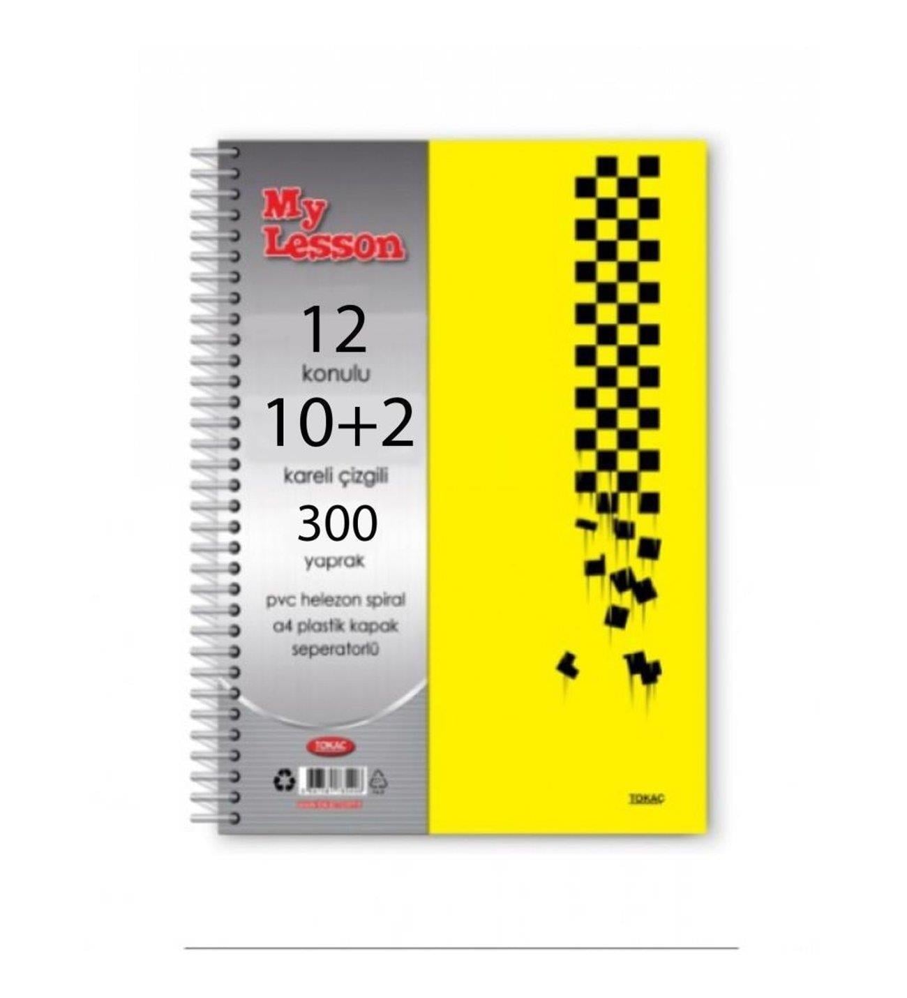 Tokaç My Lesson Defter 10+2 12 Bölmeli Ayraçlı 300 YaprakTokaç My Lesson Defter 10+2 12 Bölmeli Ayraçlı 300 Yaprak - Kirtasiyem.netSeperatörlü ( Ayraçlı ) Defterler