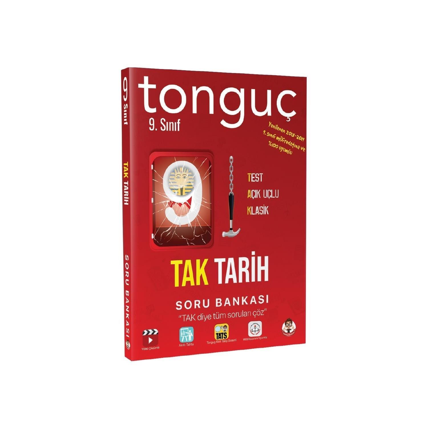 Tonguç 9. Sınıf Tak Tarih Soru BankasıTonguç 9. Sınıf Tak Tarih Soru Bankası - Kirtasiyem.netYardımcı Kitaplar