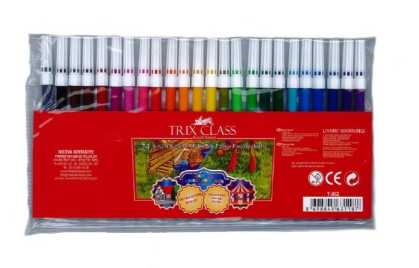 Trix Keçeli Kalem 24 lü T-862Trix Keçeli Kalem 24 lü T-862 - Kırtasiyem.netKeçeli Kalemler