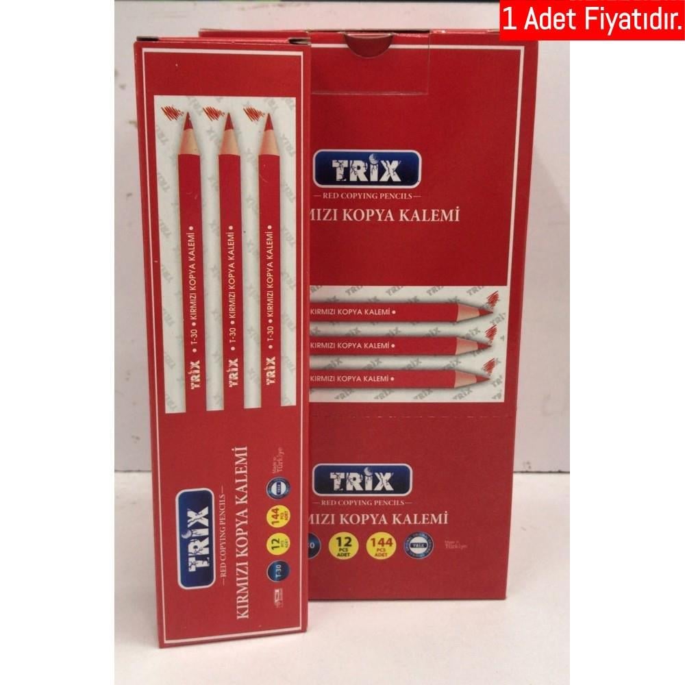 Trix Kırmızı Kopya Kalemi T-30 (1 Adet)Trix Kırmızı Kopya Kalemi T-30 - Kirtasiyem.netKopya Kalemleri