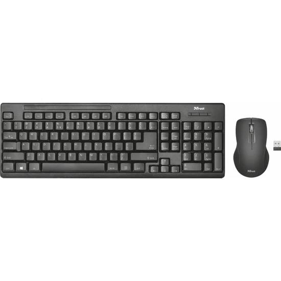 Trust Ziva Kablosuz Klavye Mouse Set 22118Trust Ziva Kablosuz Klavye Mouse Set 22118 - Kirtasiyem NetKlavye