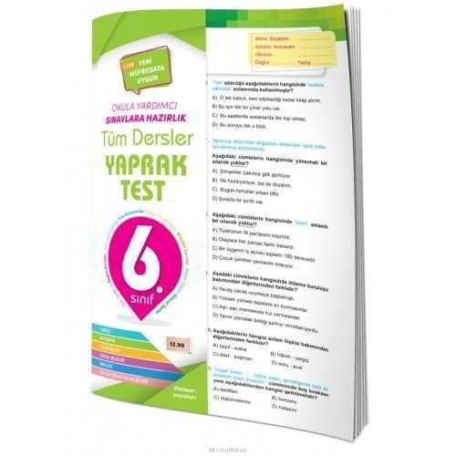 Tüm Dersler Yaprak Test-6-ElementTüm Dersler Yaprak Test-6-Element - Kirtasiyem.netOrtaokul