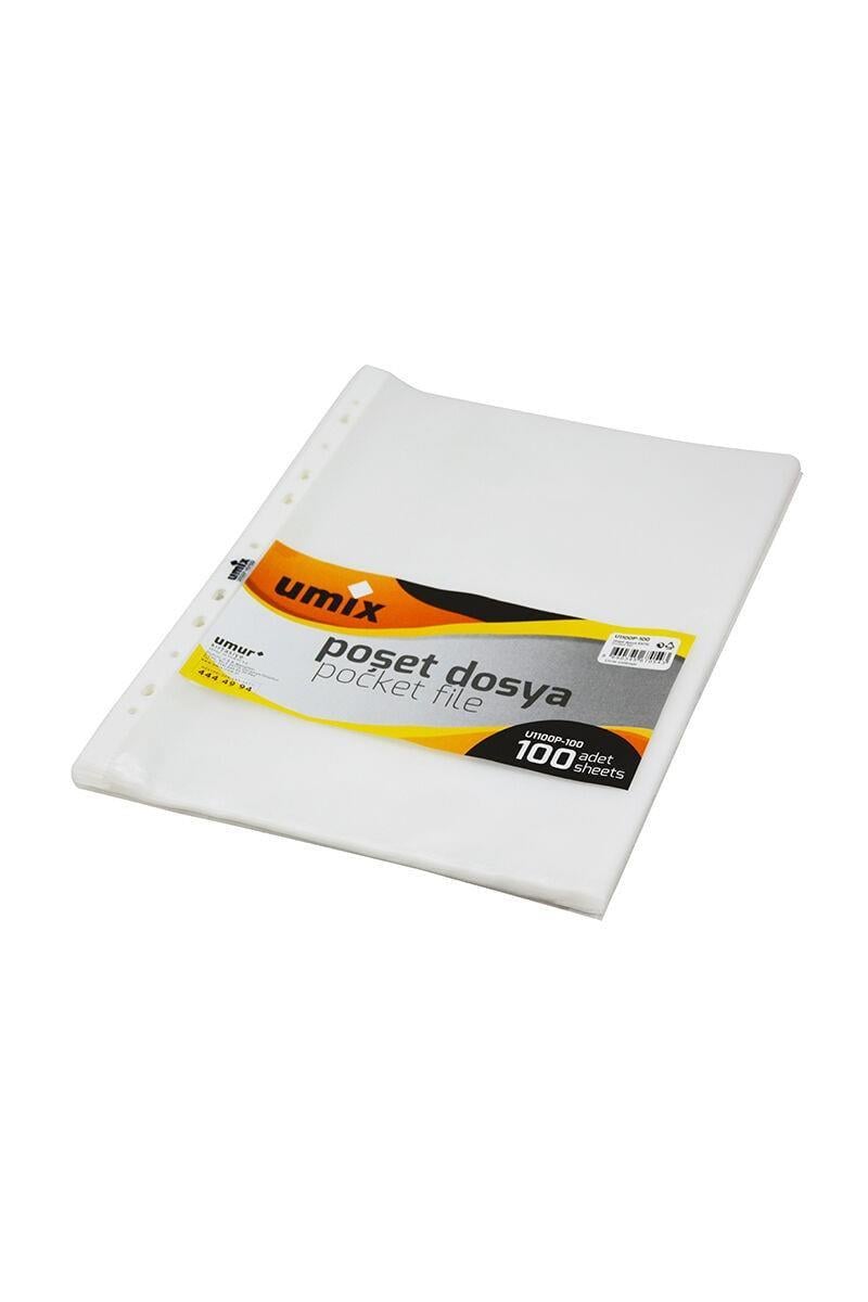 Umix Poşet Dosya A4 Delikli 27 Mikron 100 lüUmix Poşet Dosya A4 Delikli 27 Mikron  *100 - Kirtasiyem.netPoşet Dosyalar