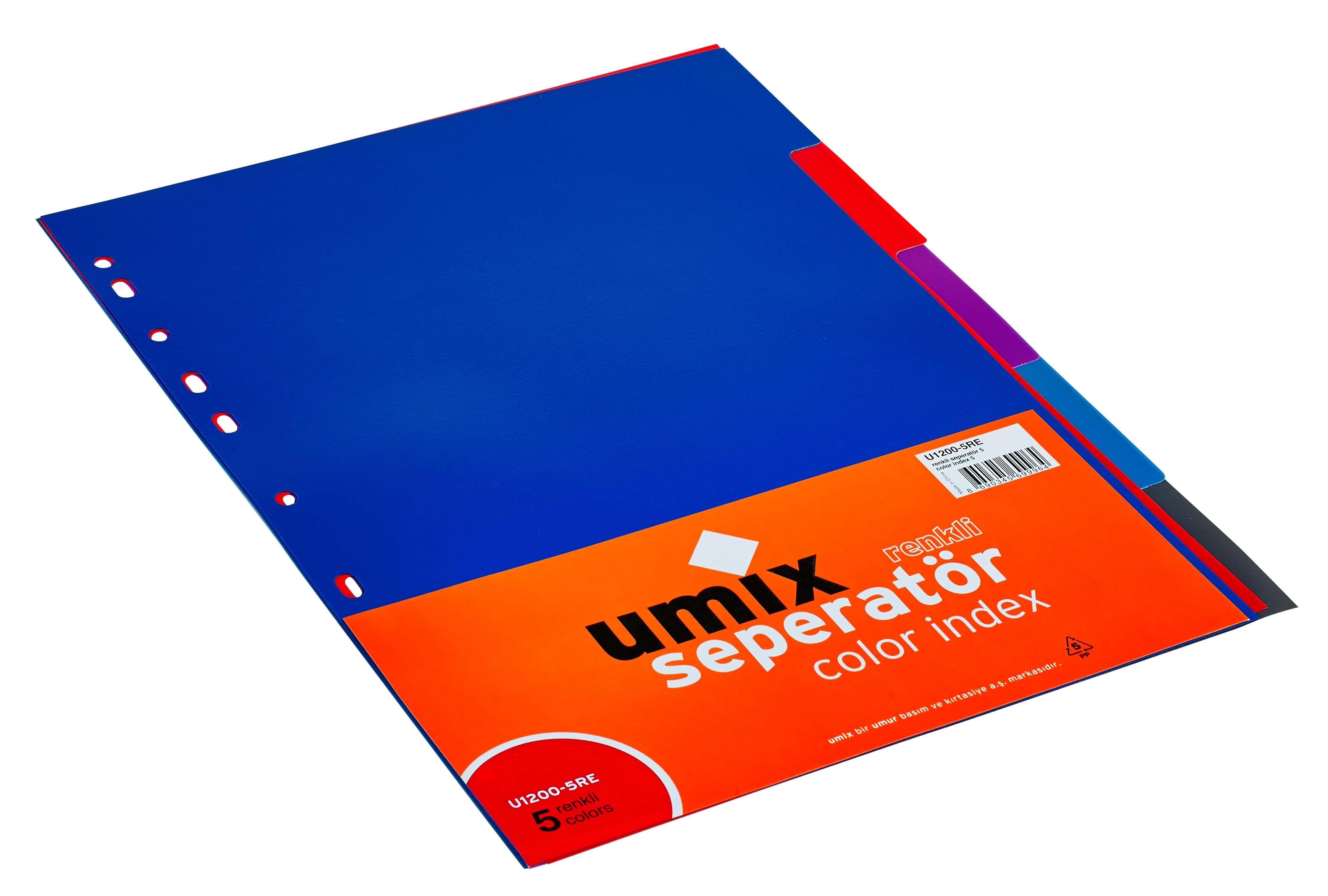 Umix Seperatör 5 RenkliUmix Seperatör 5 Renkli - Kirtasiyem.netSeperatörler ( Ayraçlar )