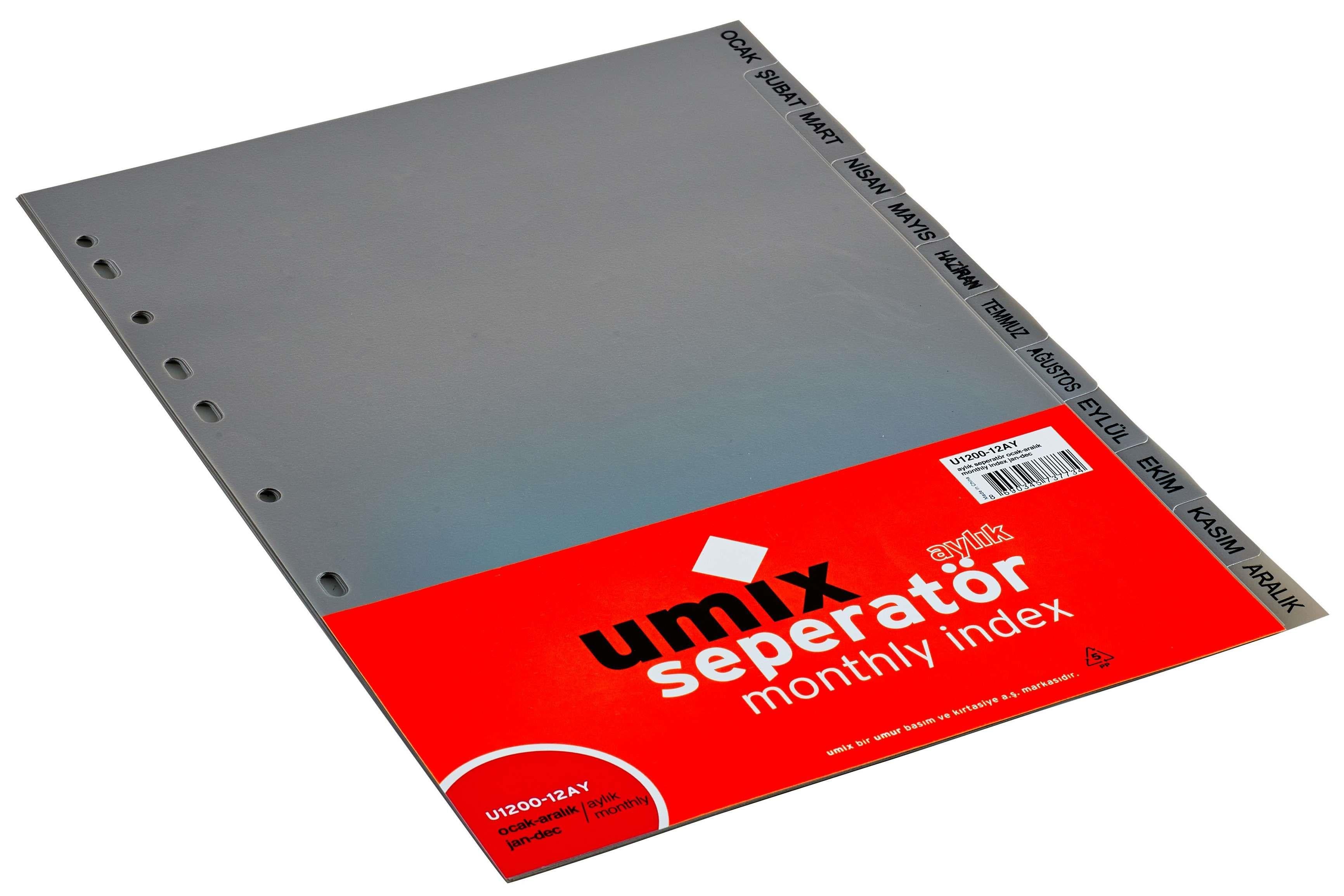 Umix Seperatör Ocak-AralıkUmix Seperatör Ocak-Aralık - Kirtasiyem.netSeperatörler ( Ayraçlar )