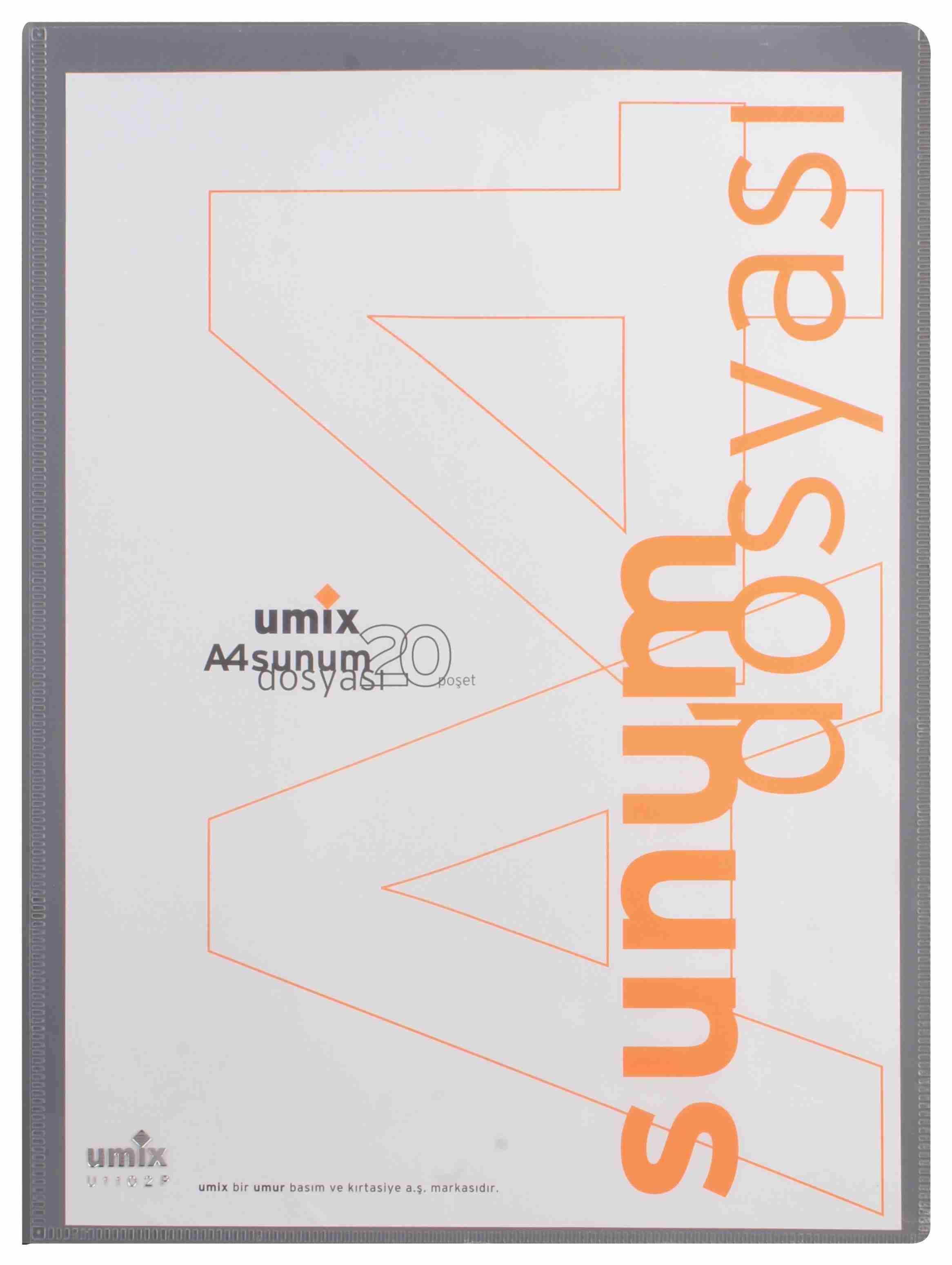 Umix Sunum Dosyası 20 Li Standart Önden Cepli U1102Umix Sunum Dosyası 20 Li Standart Önden Cepli U1102 - Kirtasiyem.netSunum Dosyaları