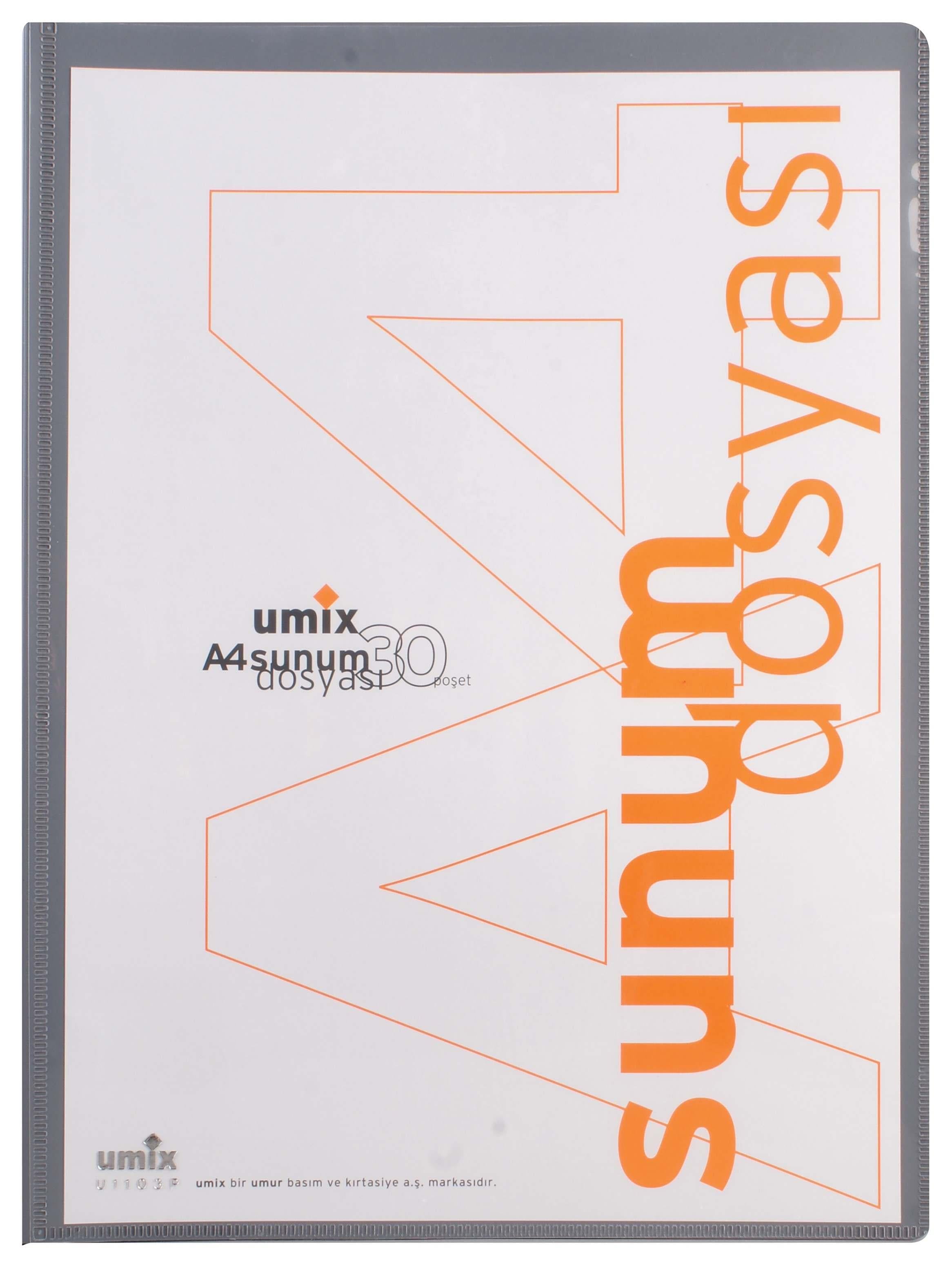 Umix Sunum Dosyası Standart Önden Cepli 30.Lu U1103Umix Sunum Dosyası Standart Önden Cepli 30.Lu U1103 - Kirtasiyem.netSunum Dosyaları