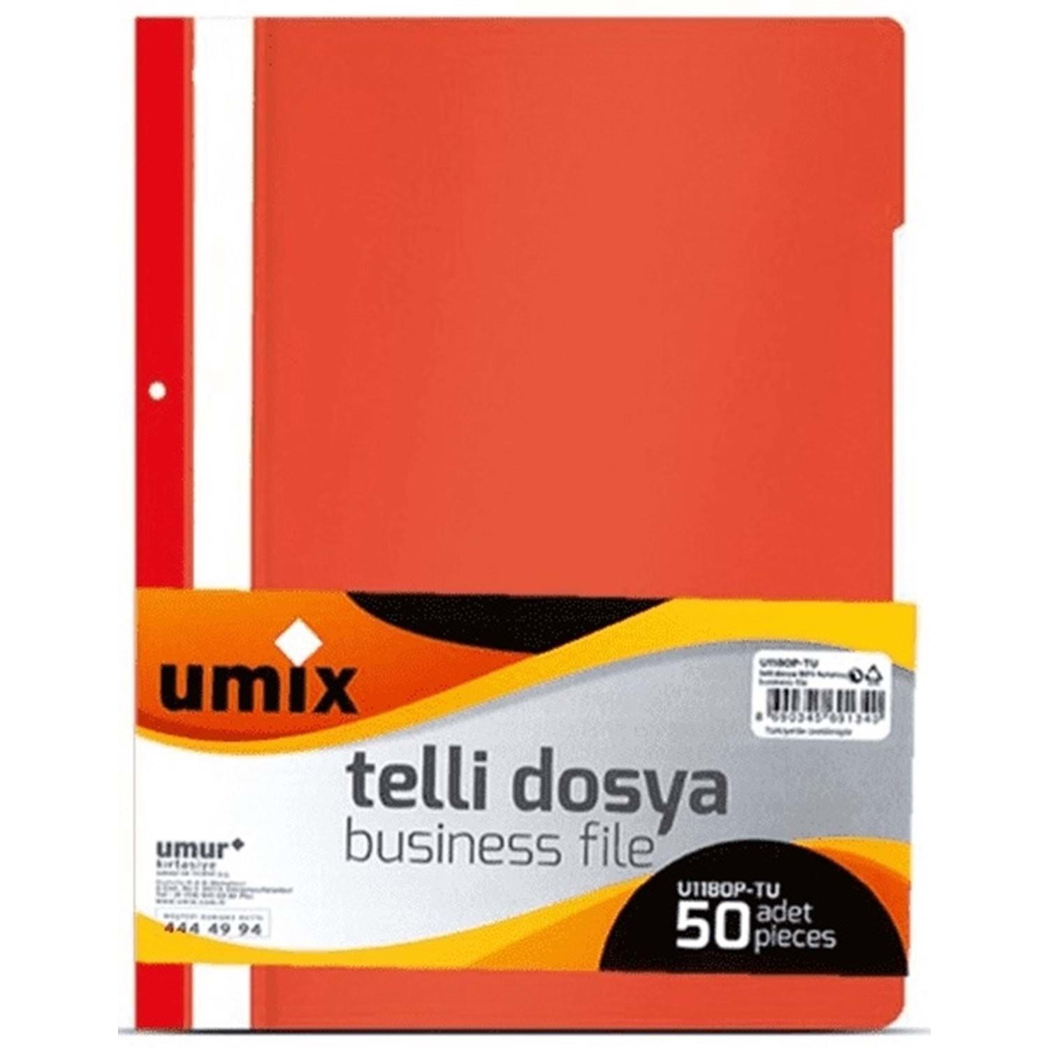 Umix Telli Dosya Kırmızı U1180 50 liUmix Telli Dosya Kırmızı U1180 - Kirtasiyem.netTelli Dosyalar