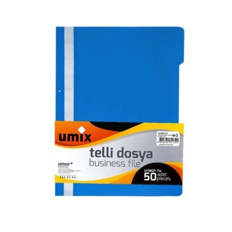 Umix Telli Dosya Mavi U1180 Eco 50'liUmix Telli Dosya Mavi U1180 Eco*50 - Kirtasiyem.netTelli Dosyalar