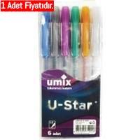 Umix U-Star Simli Jel Kalem*50 (1 Adet)Umix U-Star Simli Jel Kalem*50 - Kirtasiyem.netSimli Kalemler
