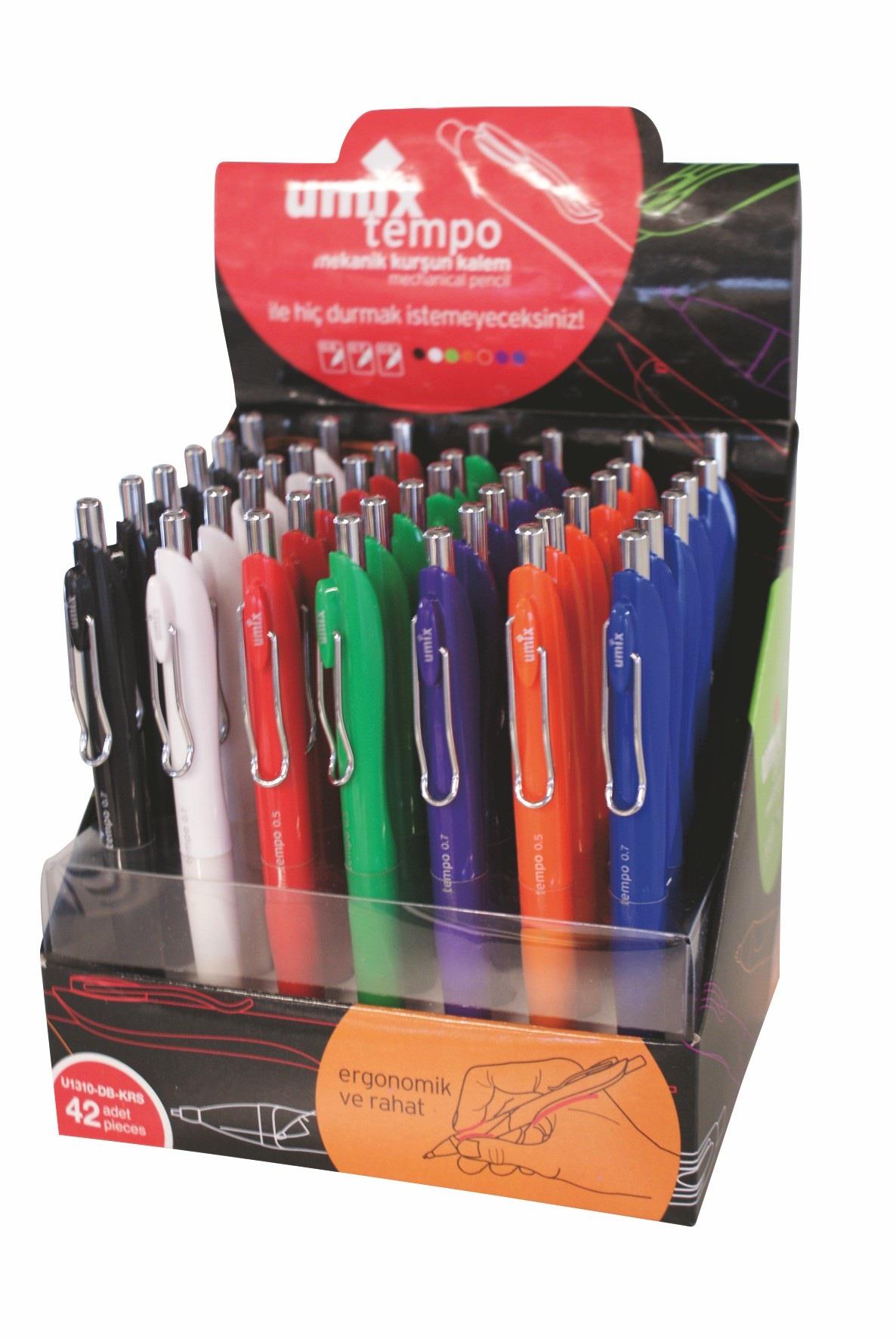 Umix Versatil Kalem Tempo 42 Li Karışık Renk 0.5-0.7-0.9Umix Versatil Kalem Tempo 42 Li Karışık Renk 0.5-0.7-0.9 - Kirtasiyem.netVersatil ( Uçlu ) Kalemler