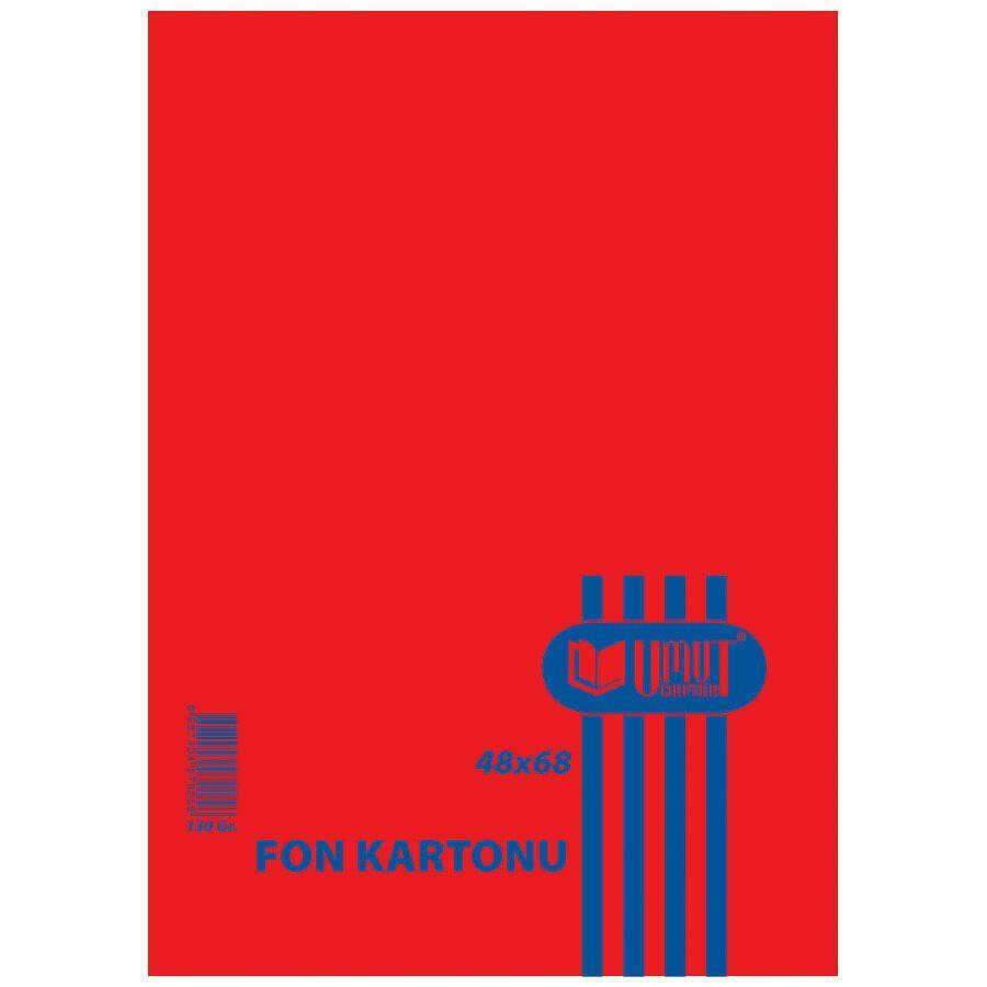 Umut Fon Kartonu 48X68 140 Gr Kırmızı *100 lüUmut Fon Kartonu 48X68 140 Gr Kırmızı *100 lü - Kirtasiyem.netFon Kartonu
