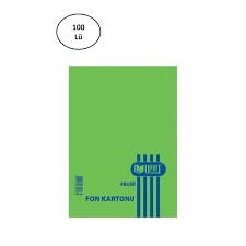 Umut Fon Kartonu 48X68 160 Gr K.Yeşil 100 LüFosforlu Fon Kartonları