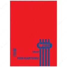 Umut Fon Kartonu 48X68 160 Gr Kırmızı 100 LüFosforlu Fon Kartonları