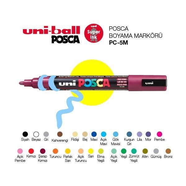 Uniball Marker Posca 1.8-2.5 Su Bazlı Poster Pembe Pc-5MUniball Marker Posca 1.8-2.5 Su Bazlı Poster Pembe Pc-5M - Kirtasiyem.netPoster Markörü
