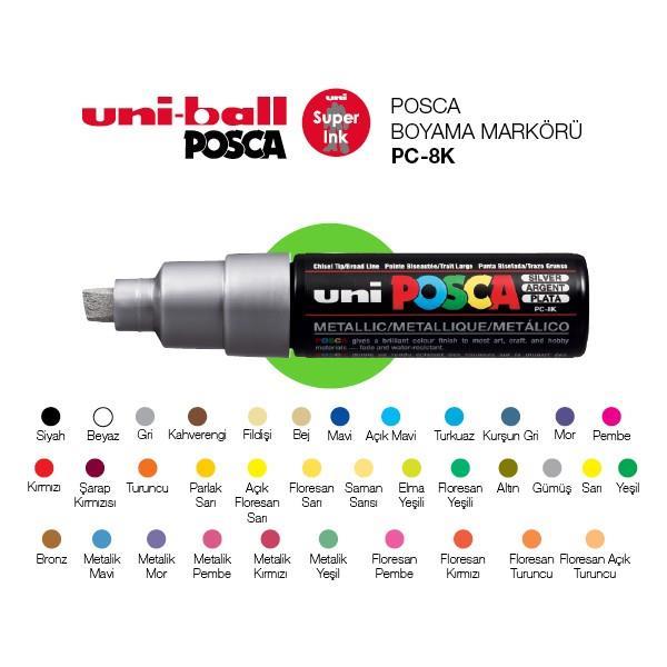 Uniball Marker Posca 8.0 Su Bazlı Poster YeşilUniball Marker Posca 8.0 Su Bazlı Poster Yeşil - Kirtasiyem.netPoster Markörü