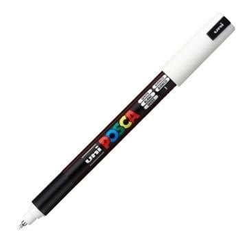 Uniball POSCA 0.7 Su Bazlı Poster Markörü Beyaz NPoster Markörü