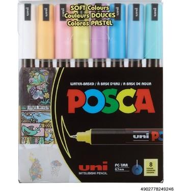 Uniball Posca 0.7 Su Bazlı Poster Markörü Softrenk 8LiUniball Posca 0.7 Su Bazlı Poster Markörü Softrenk 8Li - Kirtasiyem.netJel Kalemler