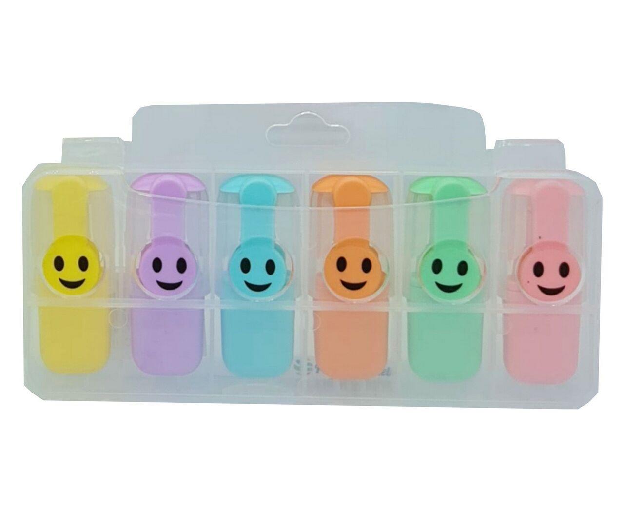 Unicus - Gülen Yüz Pastel Mini Fosforlu 6'Lı *24 2199-5Unicus - Gülen Yüz Pastel Mini Fosforlu 6'Lı *24 2199-5 - Kirtasiyem.netFosforlu Kalemler