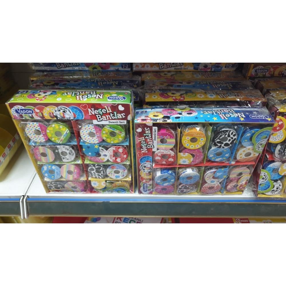 Vagon Bant Neşeli 2X24 Paket T 2Vagon Bant Neşeli 2X24 Paket T 2 - Kirtasiyem.netDekoratif Bantlar